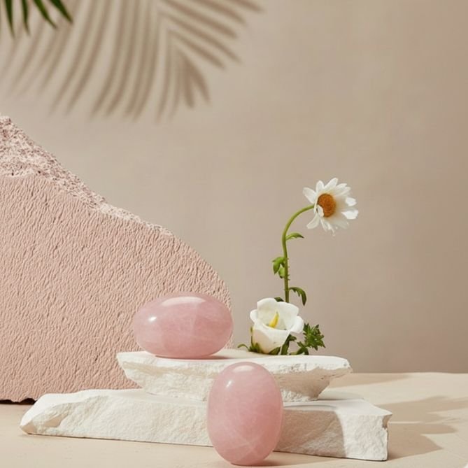 Rose Quartz  Palmstone